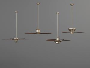 美式古铜雕花电风扇