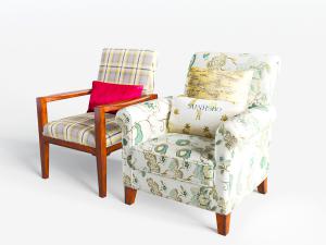 美式田园单人沙发3d模型 美式田园单人沙发