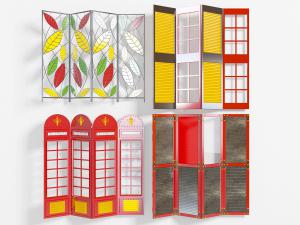 工业风做旧复古屏风