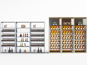 现代红酒货架展柜