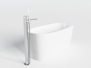 现代椭圆形白色陶瓷浴缸浴盆