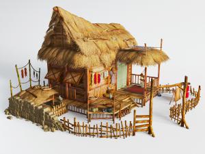 中式田园民宿木屋