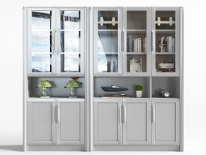 新中式白色装饰柜