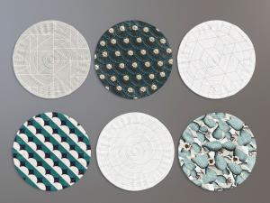 现代圆形地毯3d模型 现代圆形地毯