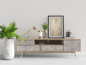 北欧实木电视柜