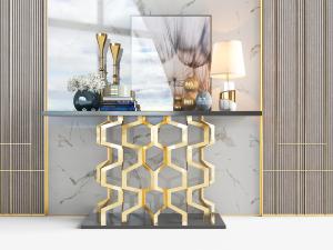 现代轻奢玄关端景台3d模型 现代轻奢玄关端景台