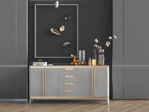 现代轻奢玄关柜边柜