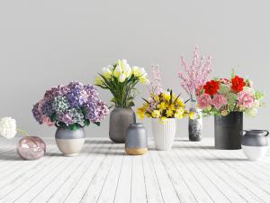 欧式陶瓷花瓶花卉