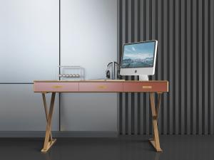 现代轻奢交叉支撑的书桌3d模型 现代轻奢交叉支撑的书桌