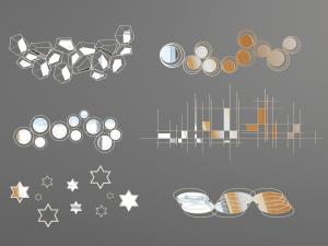 现代金属墙饰挂件