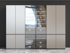 现代玻璃柜门酒柜置物柜3d模型 现代玻璃柜门酒柜置物柜