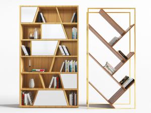 北欧实木创意装饰柜置物架