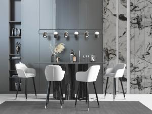 现代轻奢吧桌吧椅