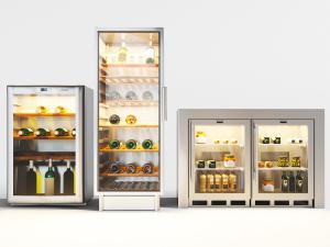 现代不锈钢红酒保鲜柜3d模型 现代不锈钢红酒保鲜柜