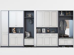 新中式玄关装饰鞋柜