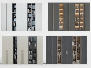 现代玻璃柜门的衣柜