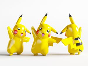 可爱黄色皮卡丘玩偶玩具