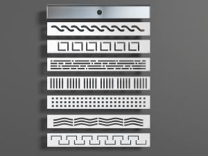 现代空调出风口挡板