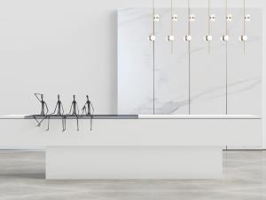 现代前台招待台装饰品摆件