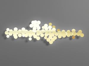 现代小圆片拼接壁灯