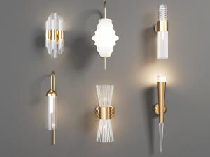 现代透明水晶灯罩壁灯