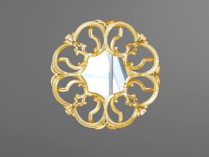 欧式花朵雕花装饰镜子挂件