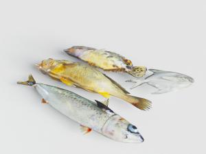 生鲜超市的热鱼肉食品