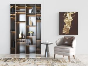 现代圆形单人沙发3d模型 现代圆形单人沙发