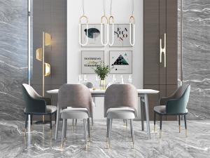 现代轻奢餐桌椅组合