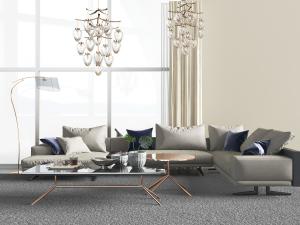 现代转角多人沙发茶几组合吊灯