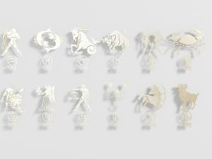 现代星座金属墙饰挂件