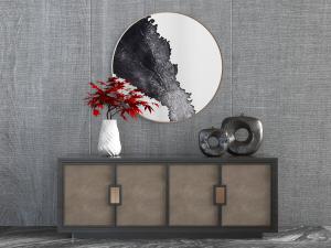 中式玄关柜边柜