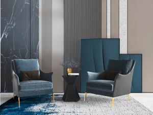 现代轻奢休闲沙发椅子