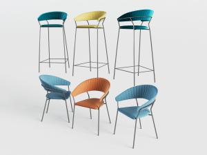 现代轻奢吧椅休闲椅子