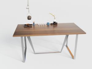 新中式实木茶桌茶具