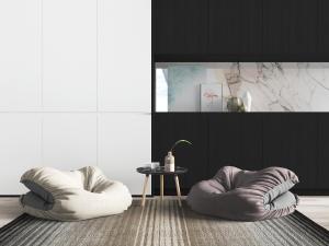 现代懒人沙发边几