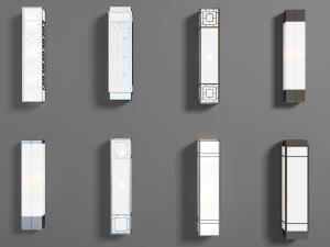 新中式长方形壁灯