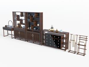 中式实木装饰置物柜玄关柜边柜