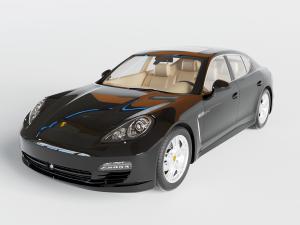 现代黑色汽车3d模型 现代黑色汽车