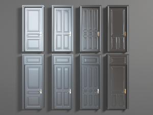 现代实木平开门