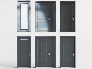 现代字母平开门