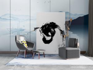 新中式休闲沙发椅子脚踏落地灯3d模型 新中式休闲沙发椅子脚踏落地灯