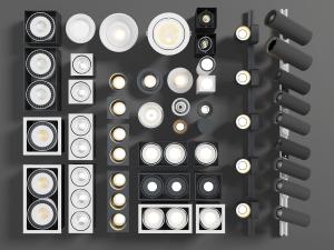 现代筒灯射灯轨道灯