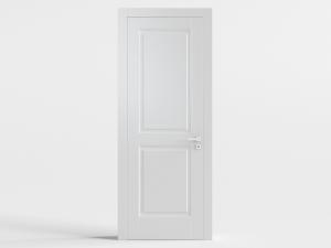 现代白色平开门