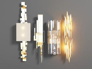 现代金属装饰的壁灯