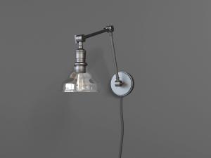 工业风玻璃灯罩可调长度的壁灯