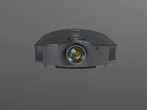 现代黑色索尼投影仪