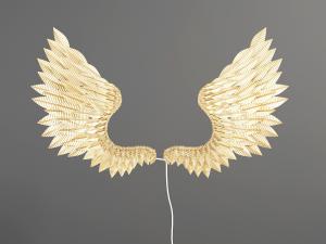 展开的翅膀造型的壁灯