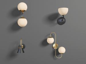 现代球形灯罩壁灯