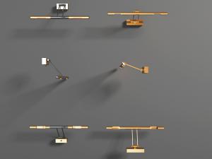 现代金属灯管壁灯